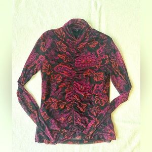 Jane and Delancey Floral Top with Cinched Midline